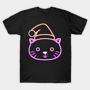 Christmas Cat Pet Neon T-Shirt